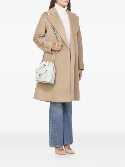 Coccinelle Beat Generation Chain-strap Bucket Bag In Neutral