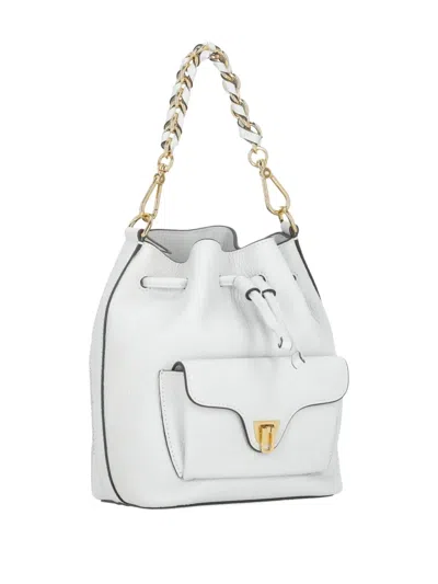 Coccinelle Beat Generation Chain-strap Bucket Bag In Neutral