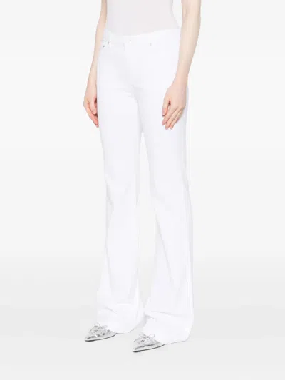 Ag Flared Jeans In White