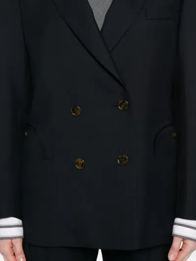 Blazé Milano Double-breasted Blazer In Blue