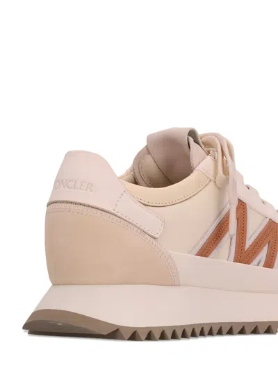 Moncler Pacey2 Suede And Nubuck Low-top Sneakers In Neutral
