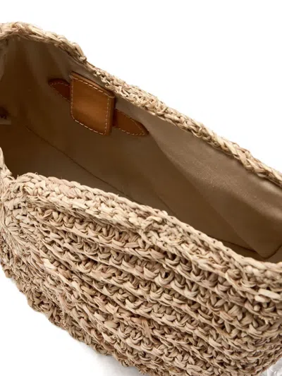 Poolside The Cesi Shell-shape Chain Shoulder Bag In Neutral