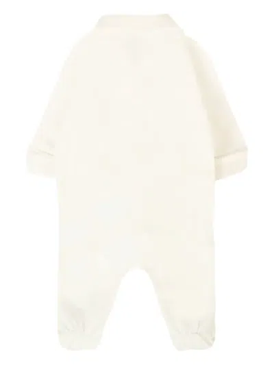 Moschino Teddy-print Babygrow In White