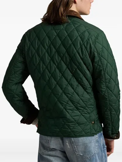 Polo Ralph Lauren The Beaton Quilted Button-up Jacket In Green