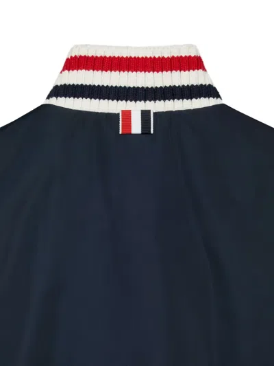 Thom Browne Padded Ribbed Gilet In Blue