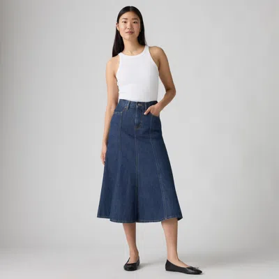 Levi's Midi Skirt In Blue