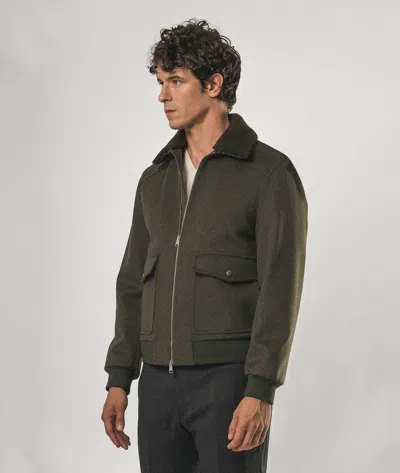 Larusmiani Aviator Jacket Transatlantic Jacket In Gray