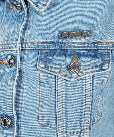Gcds Denim Jacket In Blue