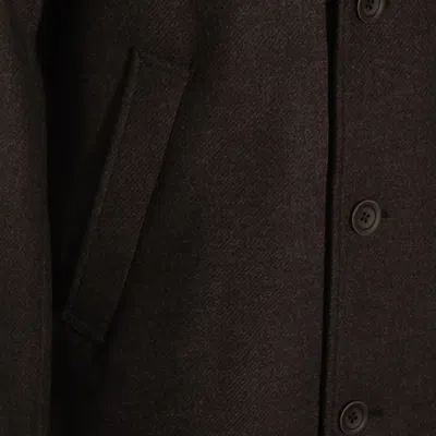 Herno Button-fastening Detachable-liner Coat In Gray