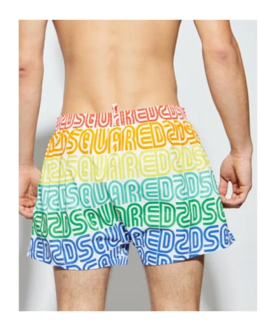 Dsquared2 Drawstring Swimming Trunks In Multi