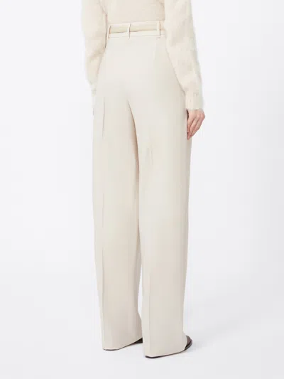 Max Mara Studio Entrata Trouser Beige In Neutral