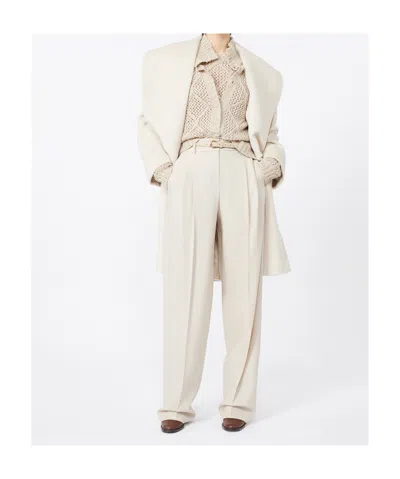 Max Mara Studio Entrata Trouser Beige In Neutral