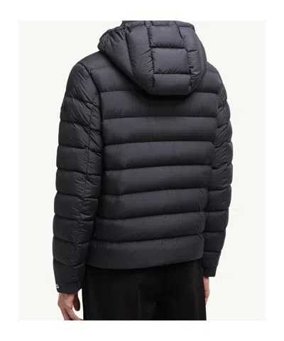 Moncler Arneb Hooded Short Down Jacket In Black