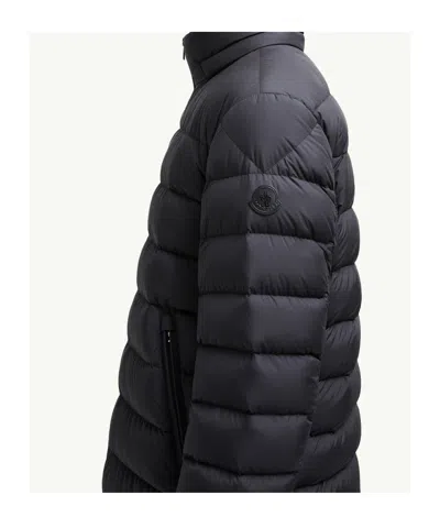Moncler Arneb Hooded Short Down Jacket In Black