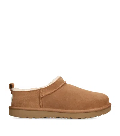 Ugg Suede Classic Micro Boots In Brown
