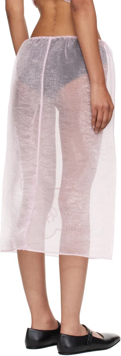 Cecilie Bahnsen Elastic Waist Skirt In Pink