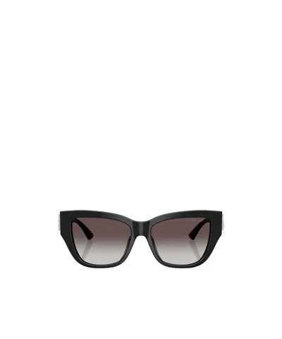 Jimmy Choo 54mm Gradient Polarized Pillow Sunglasses In Black