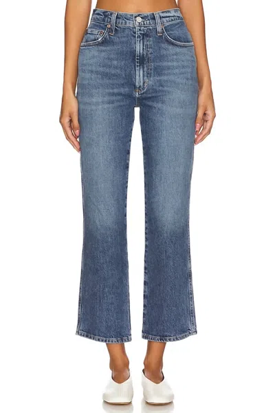 Agolde Pinch Waist High Rise Kick Flare Jeans In Fix In Multi