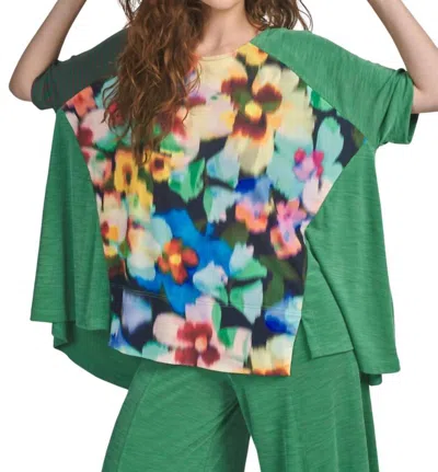 Alembika Forget-me-not Trapeze Top In Garden In Multi