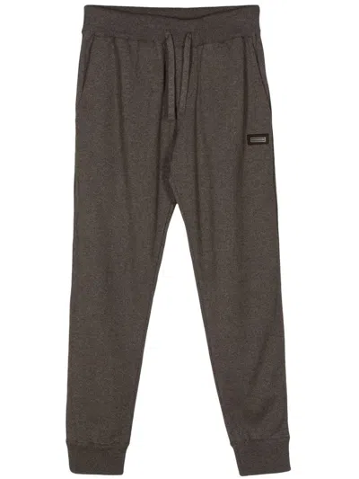 Paul & Shark Logo-plaque Track Pants In Gray