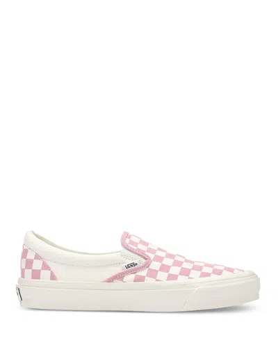 Vans U Lx Classic Slip-ons Checkerboard Pink Dawn In Pink