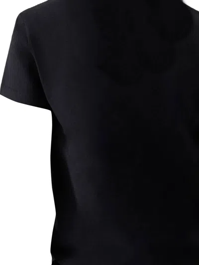 Jacquemus Grosgrain Short Sleeve T-shirt In Black