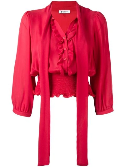 Dondup Pussybow Ruffled Blouse