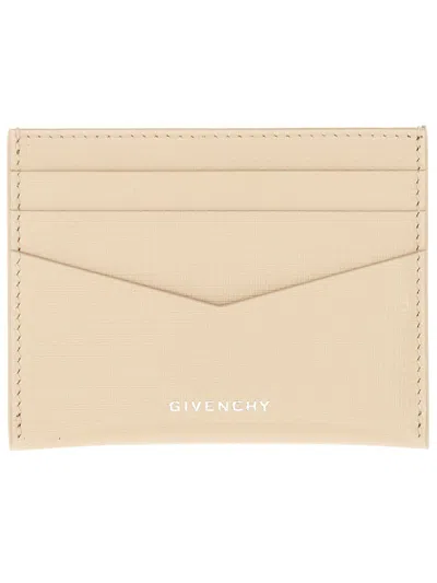 Givenchy Men Classique 4g Leather Card Case In Sand