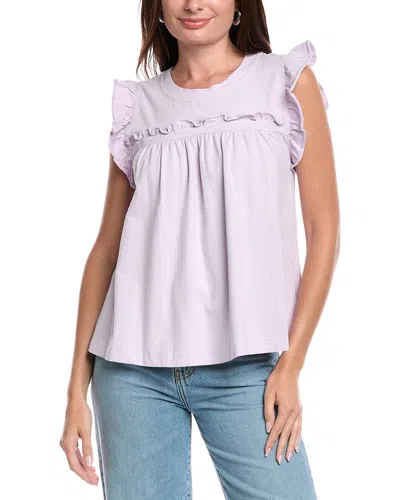 Fate Ruffle Blouse In Purple