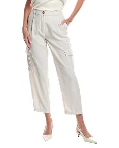 Marella Alisso Wool Trouser In White