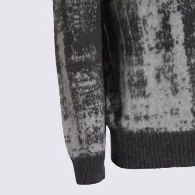 Piacenza Cashmere Roll-neck Abstract-motif Sweater In Black