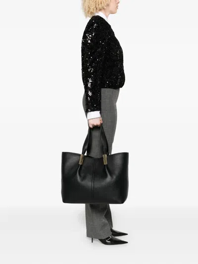 Elisabetta Franchi Shopping Bag In Black