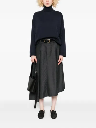 Brunello Cucinelli Turtleneck Wool Turtleneck In Black