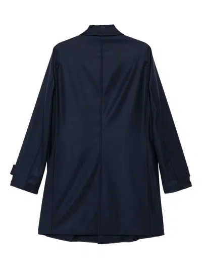 纽扣袖口羊毛外套