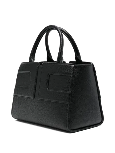 Elisabetta Franchi Medium Tote Bag With Logo In Black