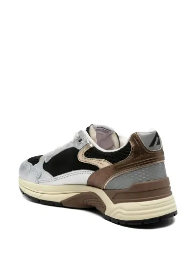 Autry Hyperway Low Mlea Su Mesh Silv Blk Sneakers In Multi