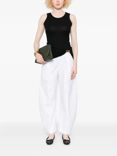 Loewe Ribbed Clasp-detail Top In Black