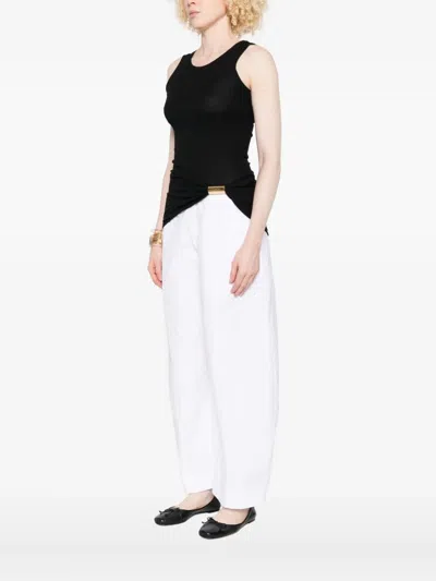 Loewe Ribbed Clasp-detail Top In Black