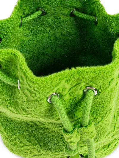 Tory Burch Borsa A Secchiello In Spugna Verde Prato Donna In Green