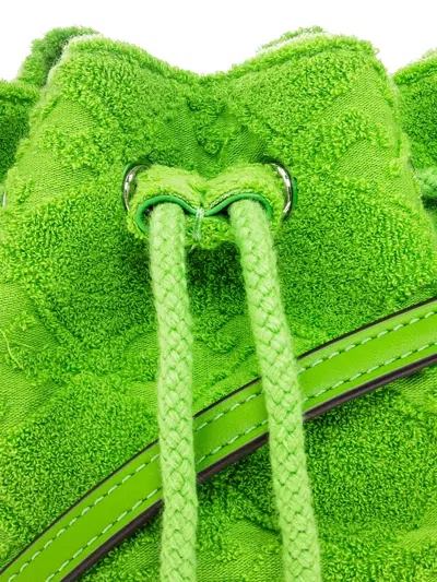 Tory Burch Borsa A Secchiello In Spugna Verde Prato Donna In Green