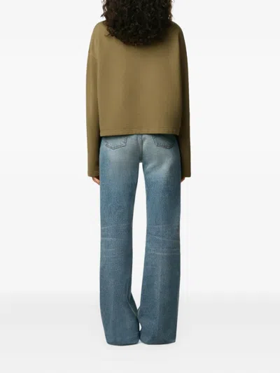 Ami Alexandre Mattiussi Ami Paris Bronze Ami De Coeur Sweatshirt Women In Animal Print