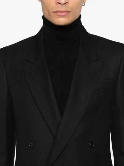 Reveres 1949 Double-breasted Jacket In Black
