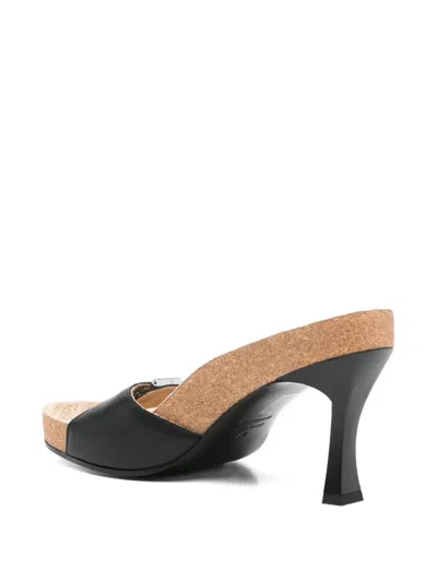 Balenciaga Scholl Collaboration Sandals Buckle Detail In Multi