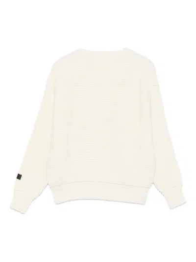 Msgm Kids Ribbed Knit Sweater In Neutral