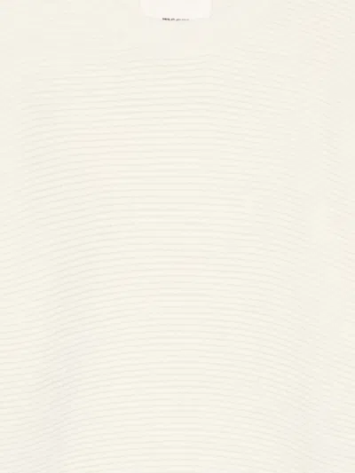 Msgm Kids Ribbed Knit Sweater In Neutral