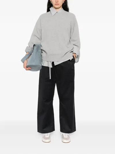 Sofie D'hoore Mouse Wool Sweater In Gray