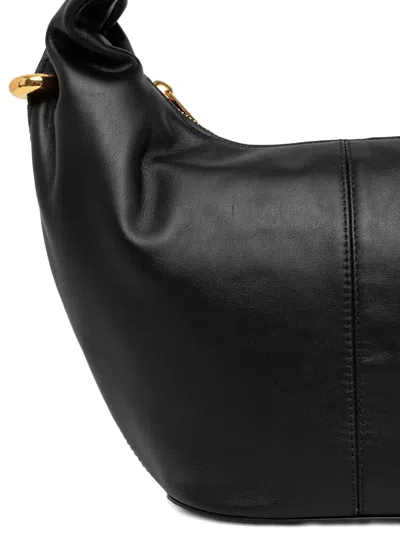 Furla Structured Mini Hobo Bag With Top Handle In Black