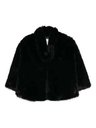 人造皮草短款夹克