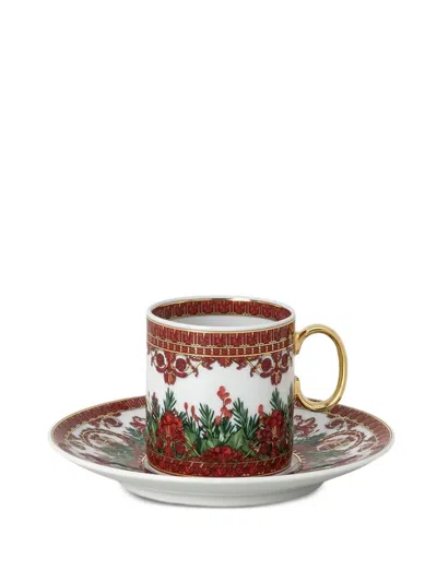 Versace Floral-pattern Espresso Cup In Multi
