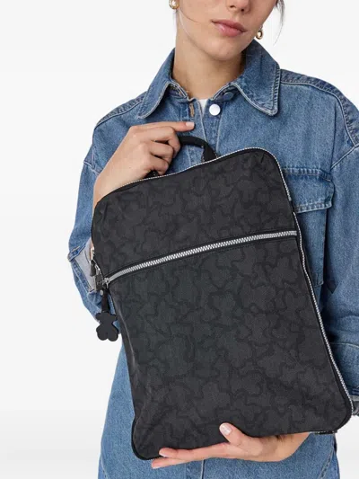 Tous Logo-print Backpack In Black